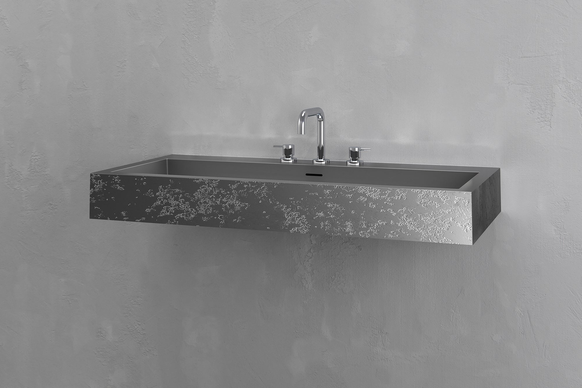 Wall Mounted Rectangular Bathroom Sink