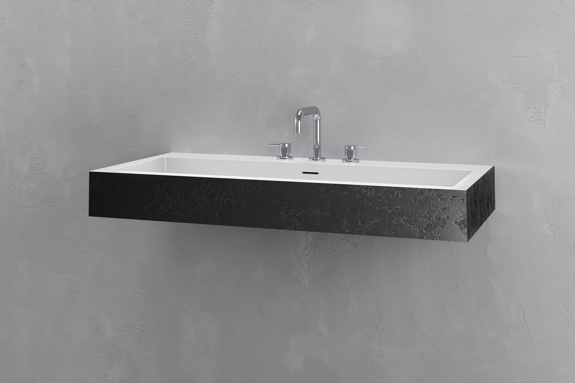 Wall Mounted Rectangular Bathroom Sink