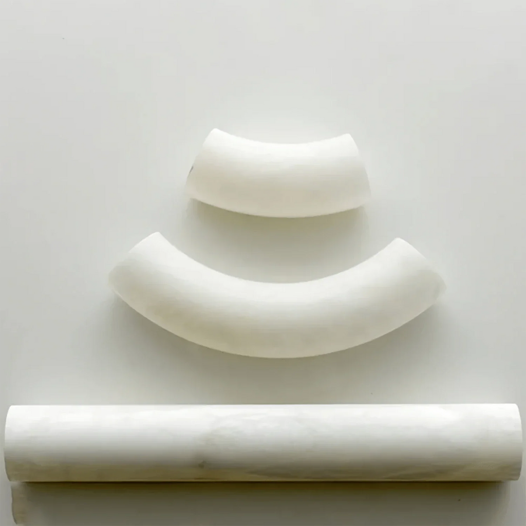 Alabaster Round Leather Chandelier