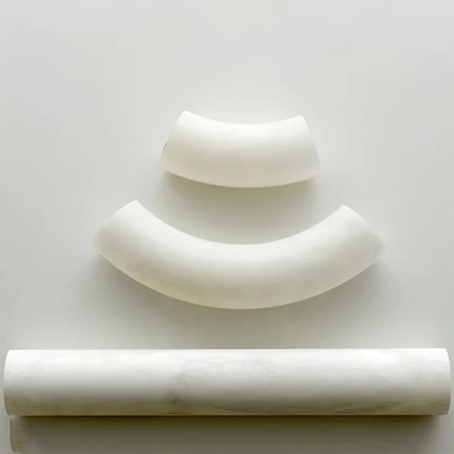Alabaster Round Leather Chandelier