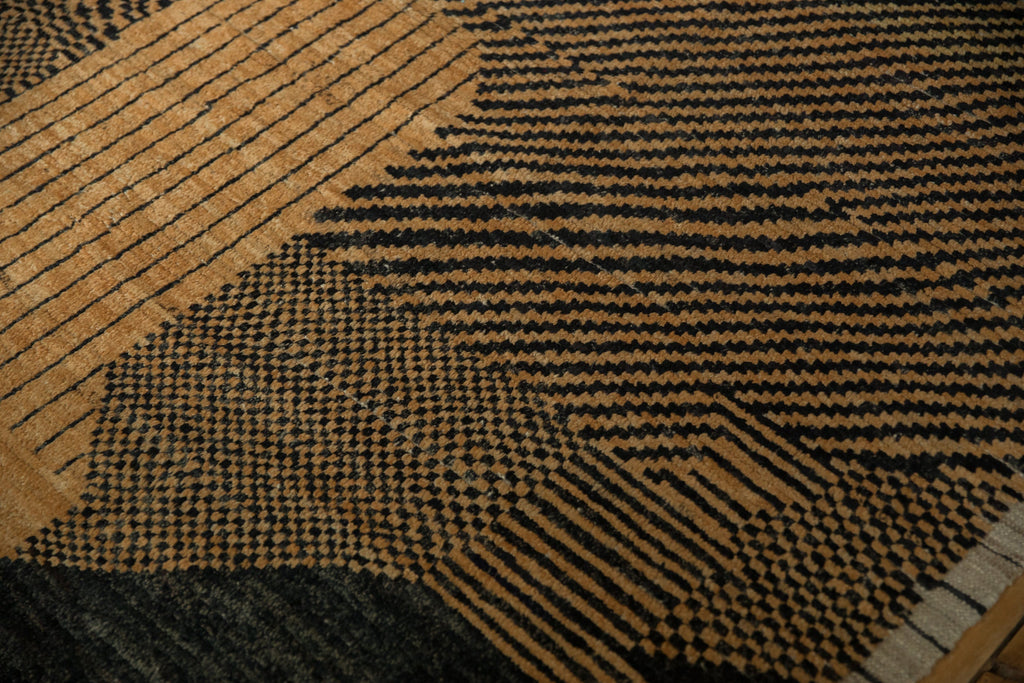 7x9.5 Afghani Moroccan Design Carpet