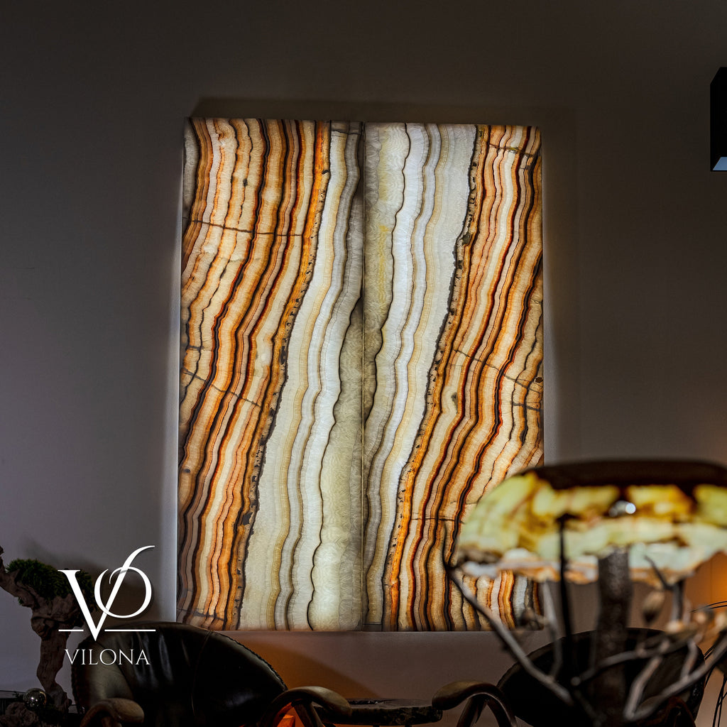 Exotic Sahara Onyx Wall Panels (Set #6)