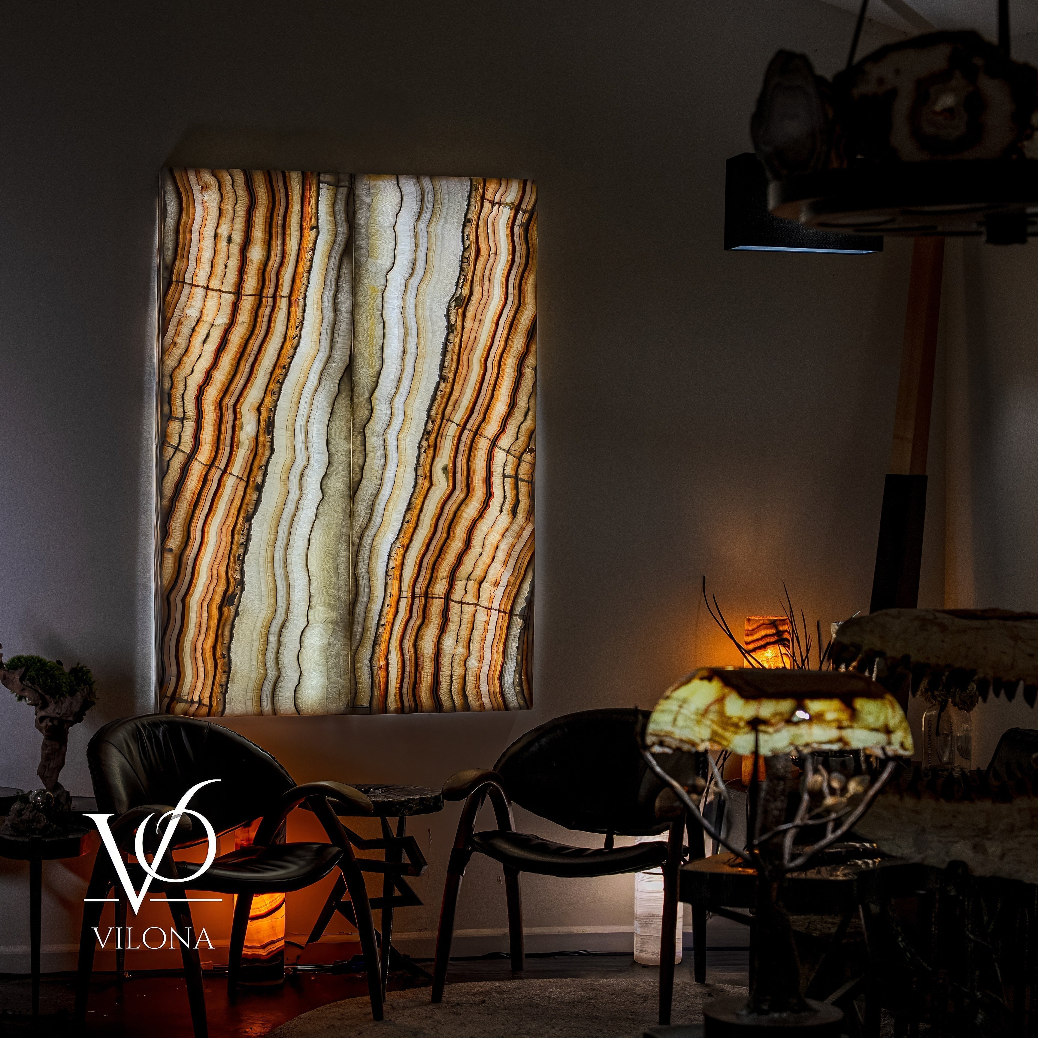 Exotic Sahara Onyx Wall Panels (Set #6)