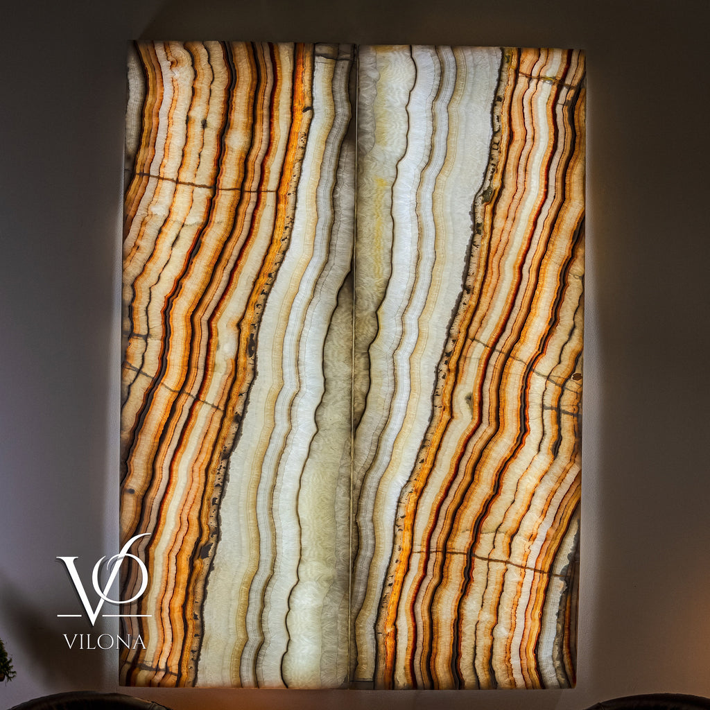 Exotic Sahara Onyx Wall Panels (Set #6)