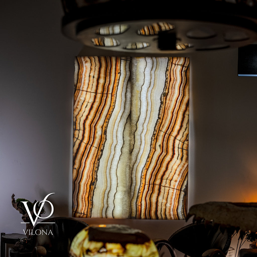 Exotic Sahara Onyx Wall Panels (Set #6)