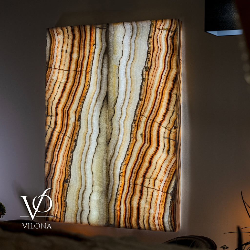 Exotic Sahara Onyx Wall Panels (Set #6)