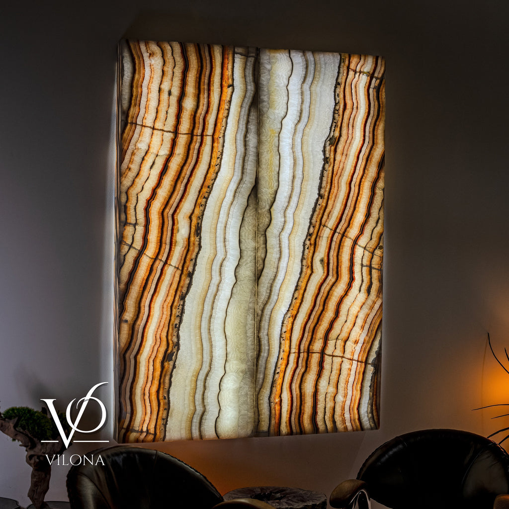 Exotic Sahara Onyx Wall Panels (Set #6)