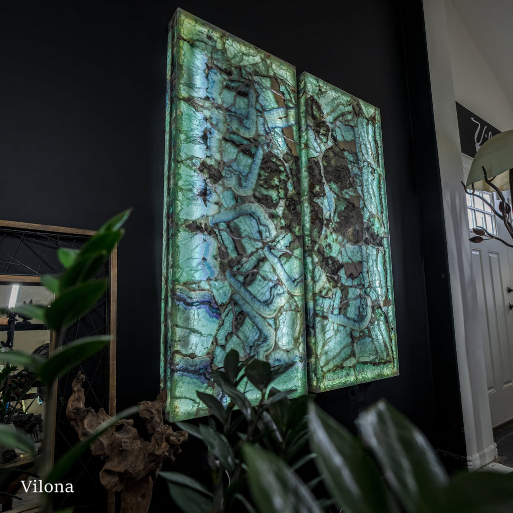 Fluorite Crystal Wall Panels #6 (Pair)