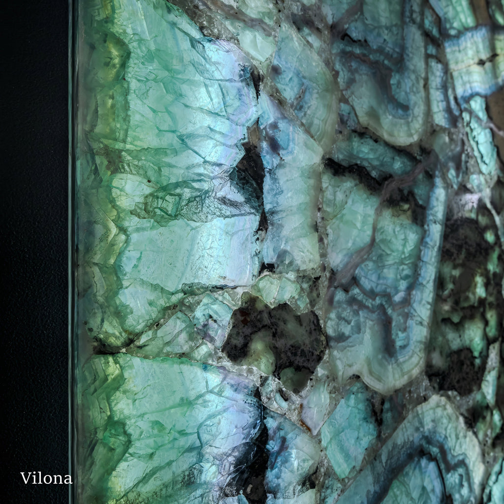 Fluorite Crystal Wall Panels #6 (Pair)