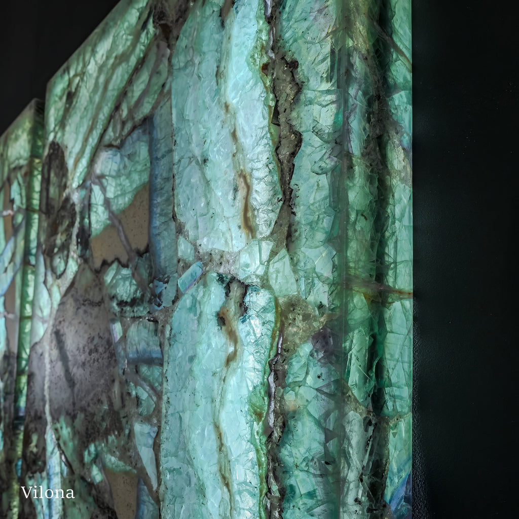 Fluorite Crystal Wall Panels #6 (Pair)