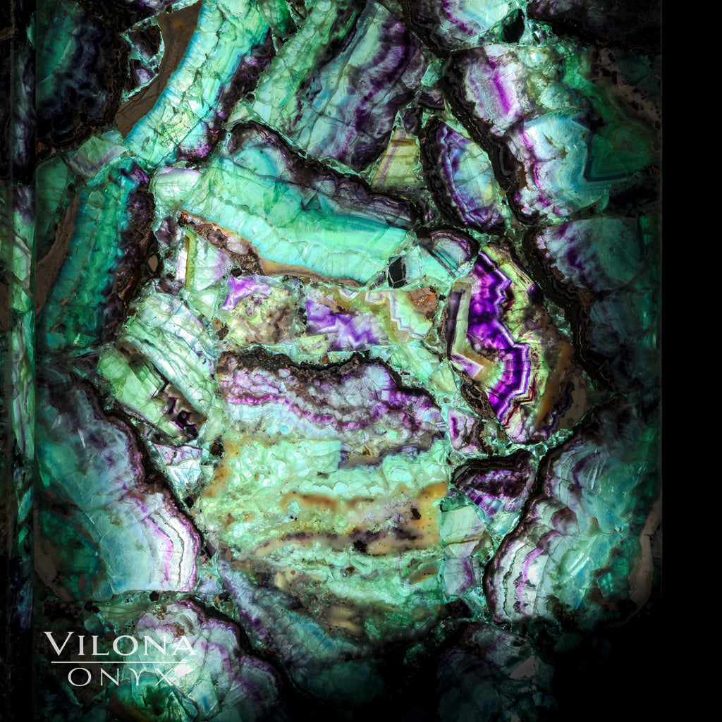 Fluorite Crystal Wall Panels (Set #8) Mosaic