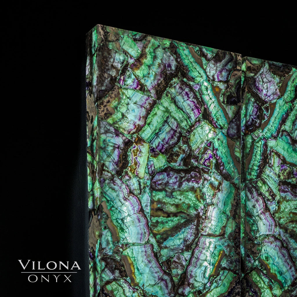 Fluorite Crystal Wall Panels (Set #8) Mosaic
