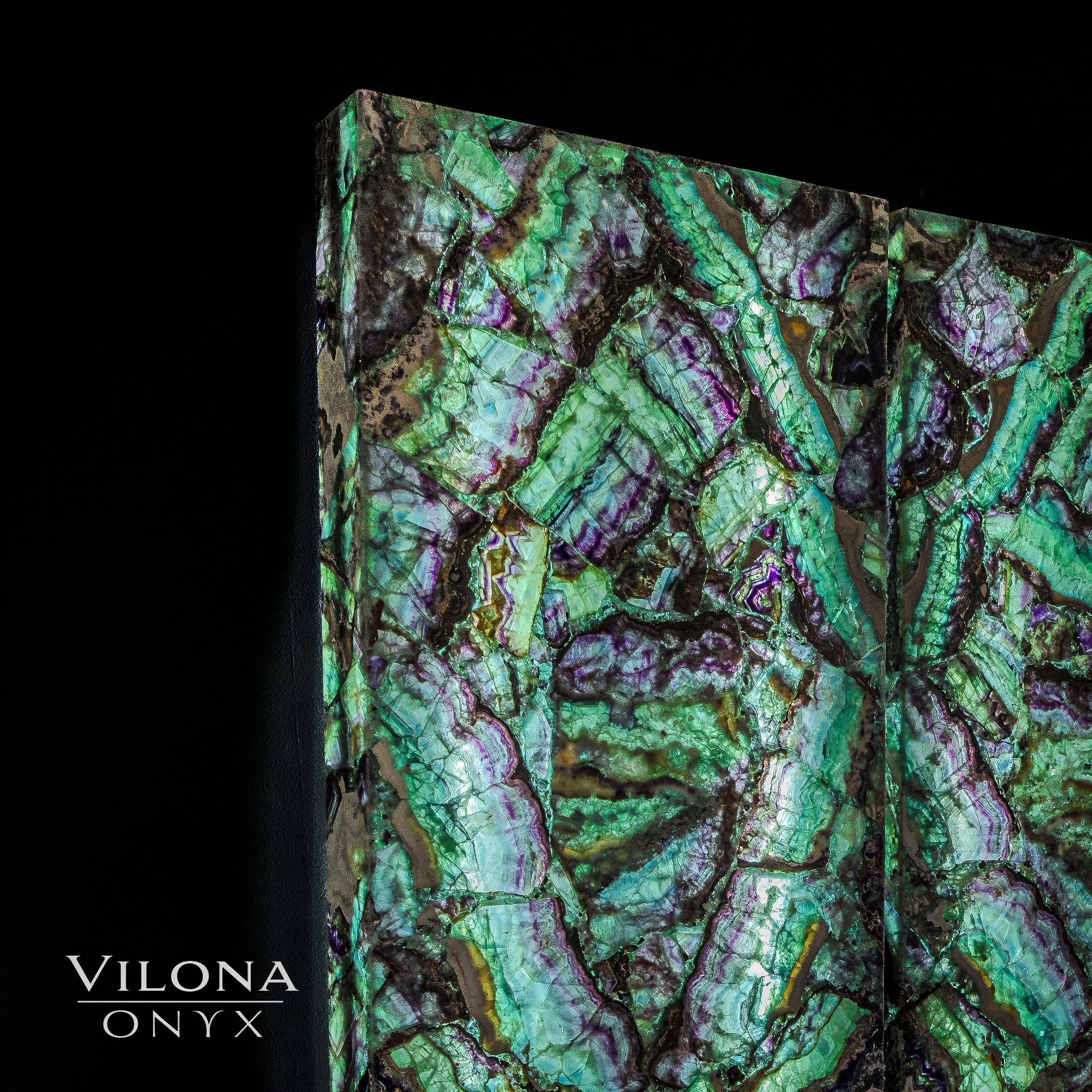 Fluorite Crystal Wall Panels (Set #8) Mosaic