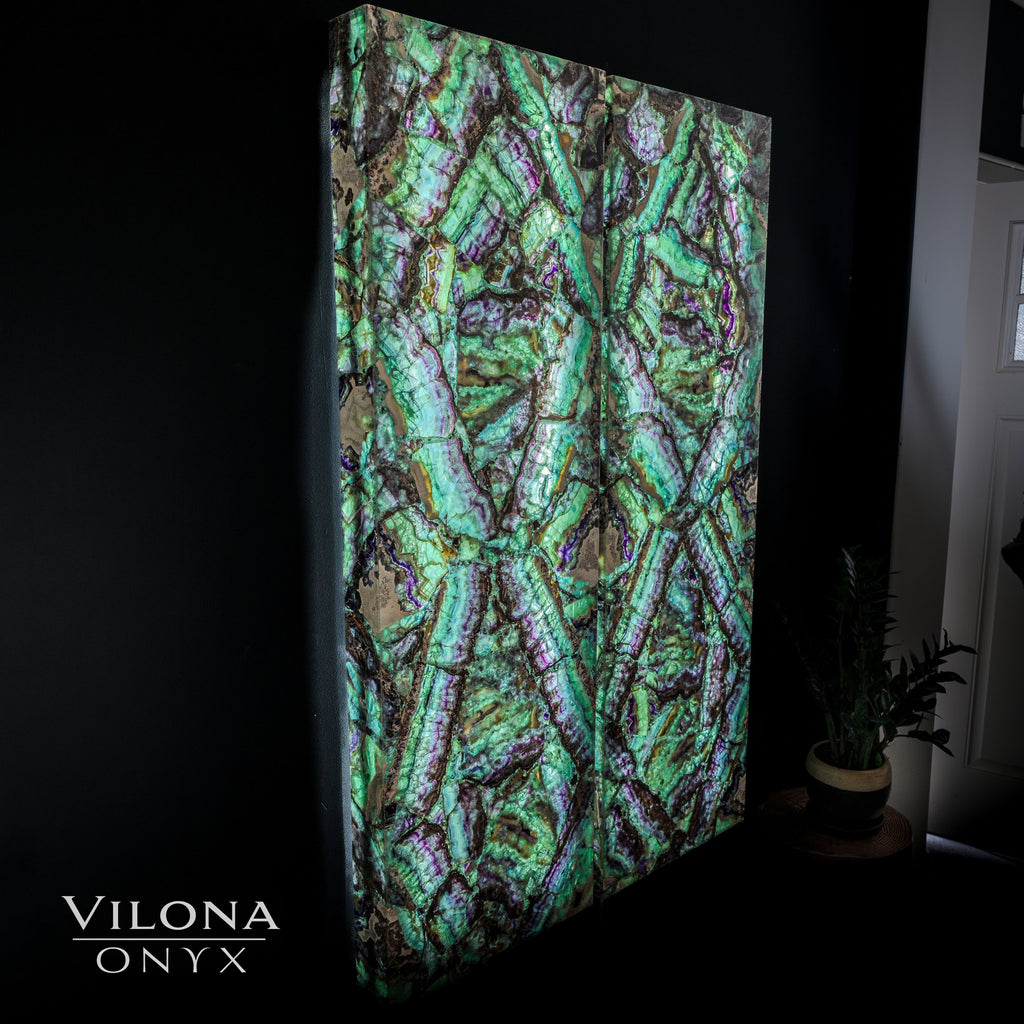 Fluorite Crystal Wall Panels (Set #8) Mosaic