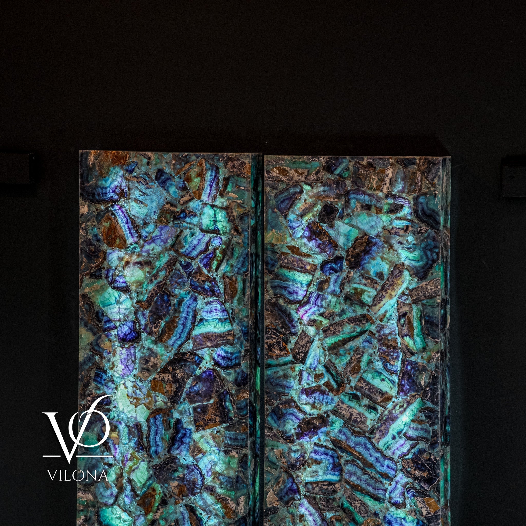 Fluorite Crystal Wall Panels (Set #9) Mosaic