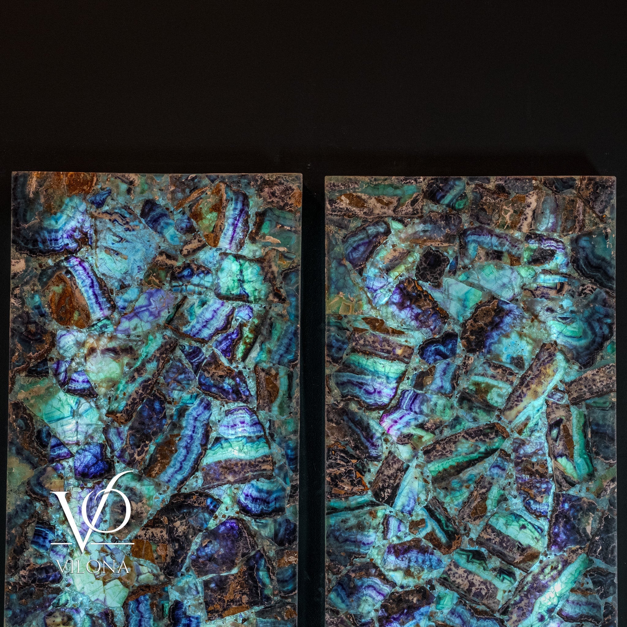 Fluorite Crystal Wall Panels (Set #9) Mosaic