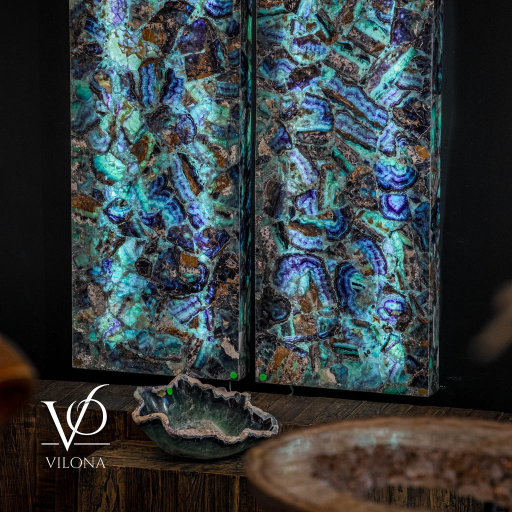 Fluorite Crystal Wall Panels (Set #9) Mosaic