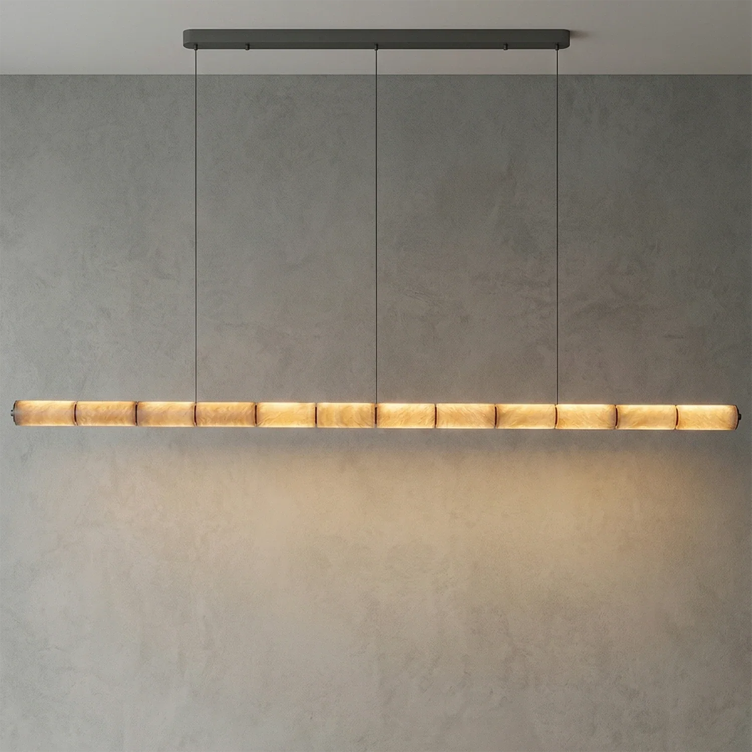 Linear Alabaster LED Chandelier