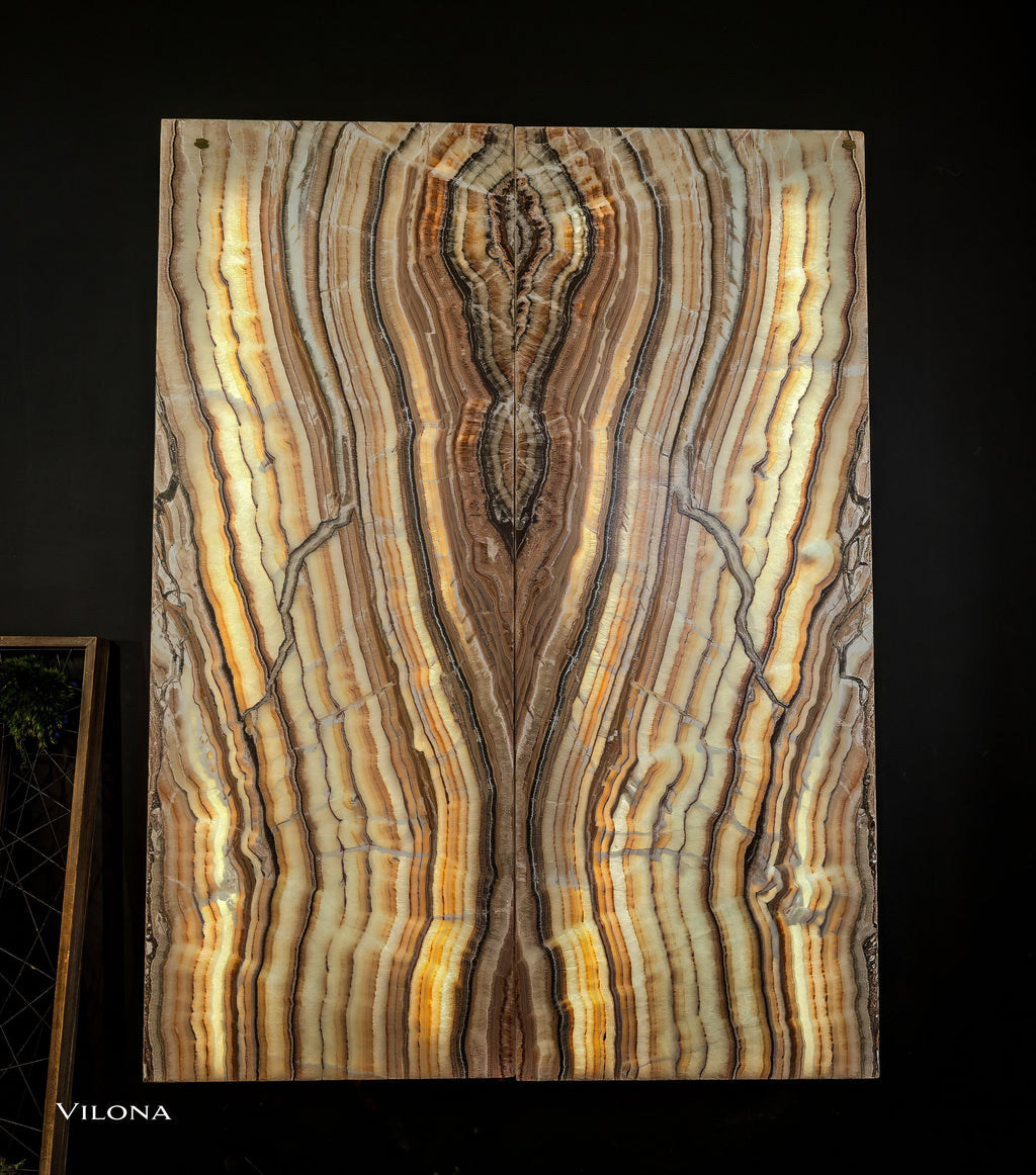 Sahara Onyx Wall Panels (Set #2 Out Of 3) Exotic