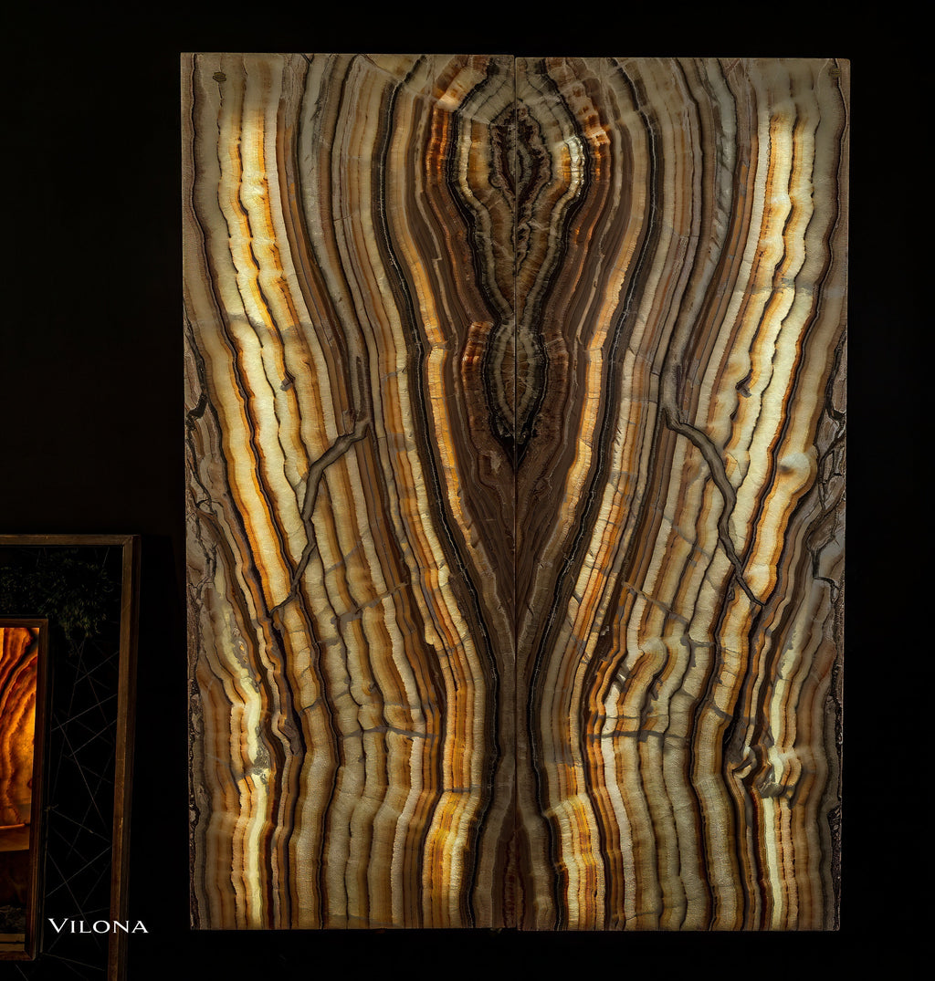 Sahara Onyx Wall Panels (Set #2 Out Of 3) Exotic