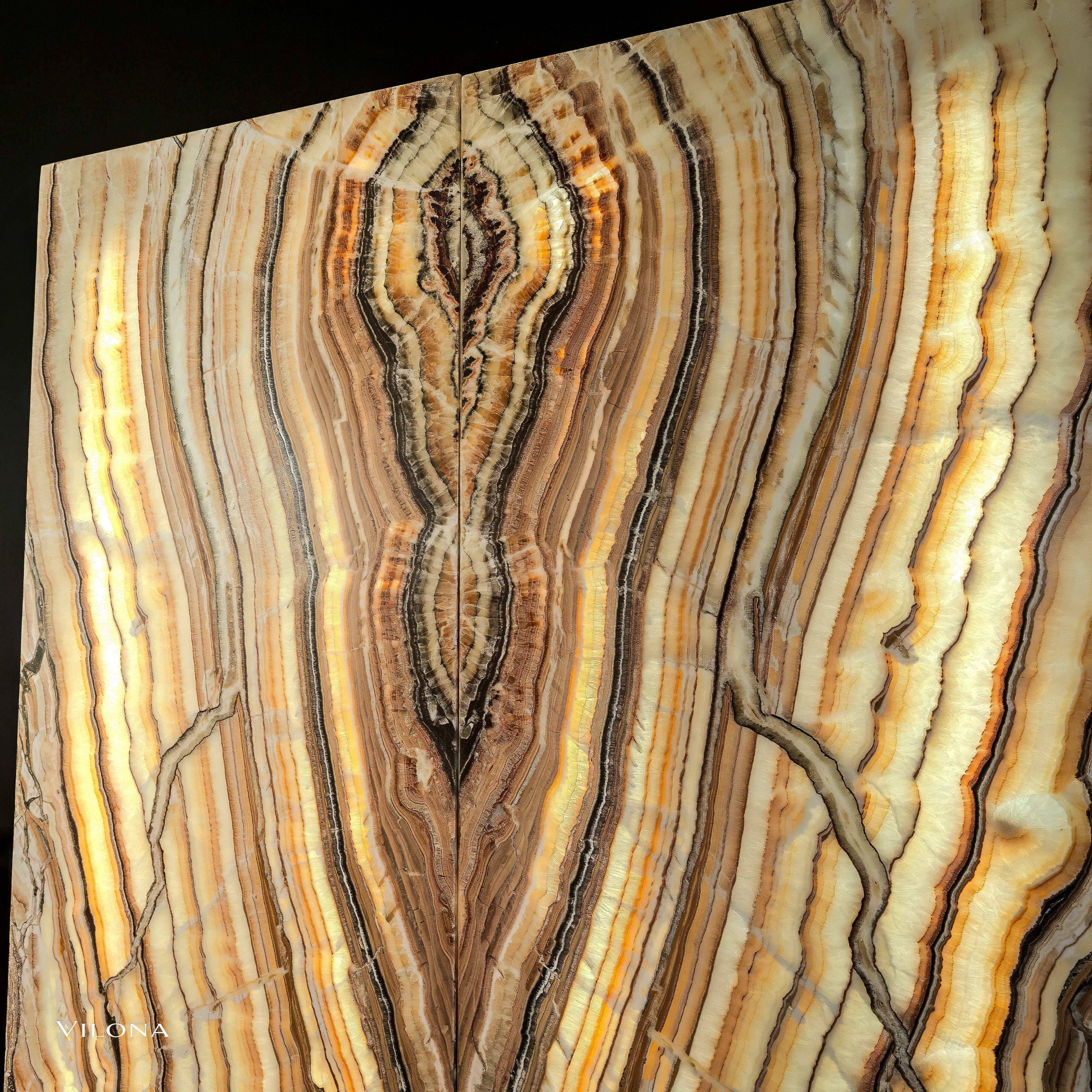 Sahara Onyx Wall Panels (Set #2 Out Of 3) Exotic