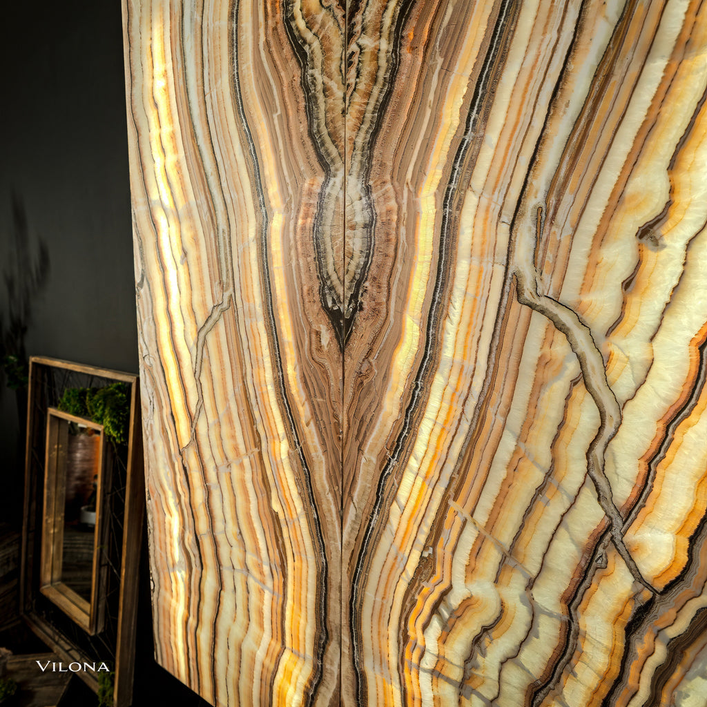 Sahara Onyx Wall Panels (Set #2 Out Of 3) Exotic